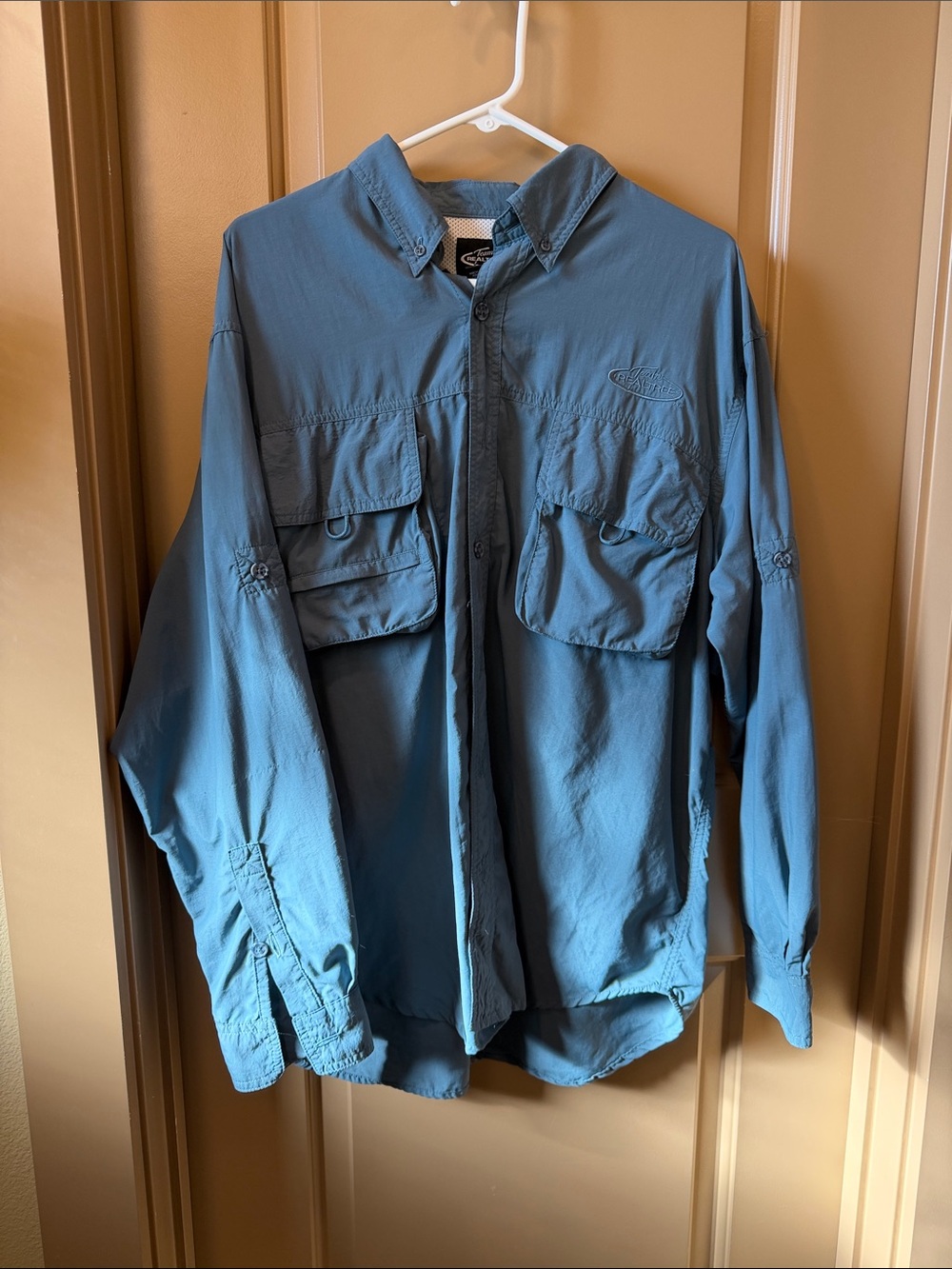 Realtree Men's Blue Lightweight Fishing Shirt